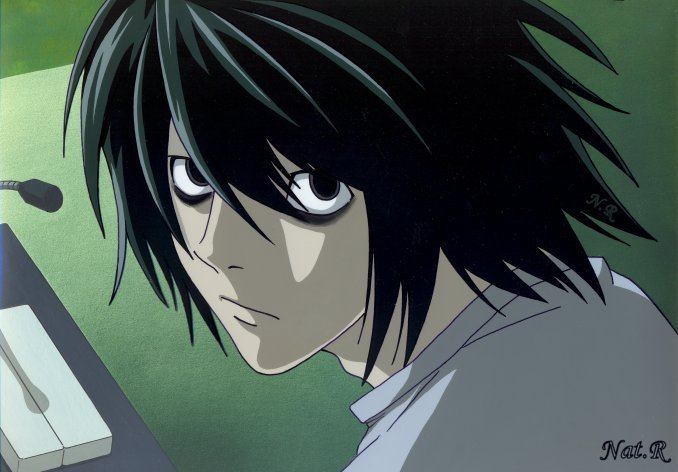 Light Yagami Near Mello Death Note, L, black Hair, manga, fictional  Character png | Klipartz